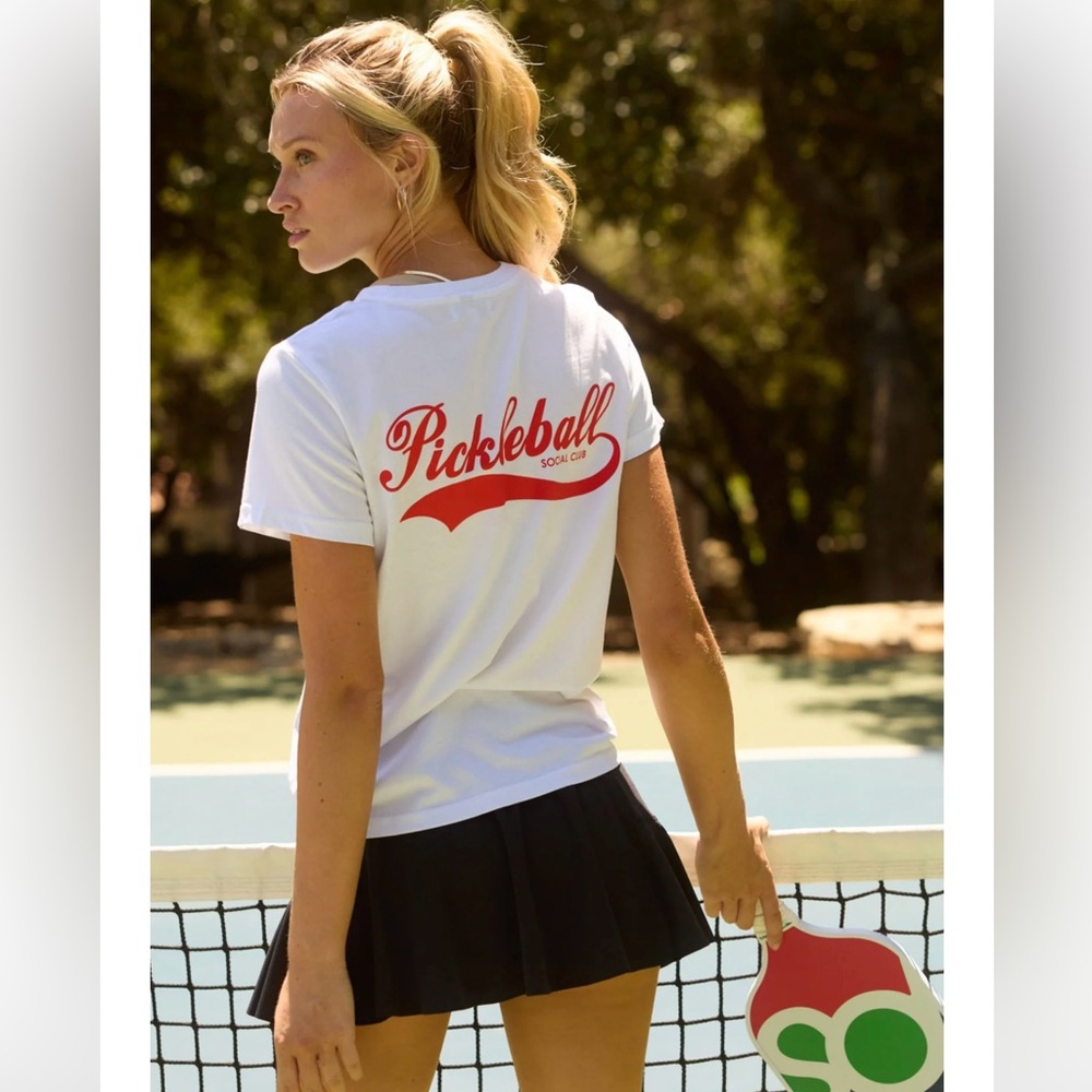 P Sunday pickleball social t shirt - NWOT
